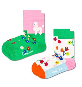 Bild på Happy Socks 2-pack Poodle & Flowers Strumpor