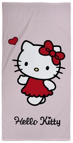 Bild på Hello Kitty Handduk 70x140 cm (Ljusrosa)