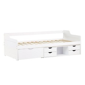 Bild på Homestyle Enkelsäng Soffa Med Lådor 90x200 cm (Vit)