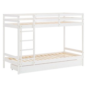 Bild på Homestyle Våningssäng Med Förvaringslåda 90x200 cm (Vit)