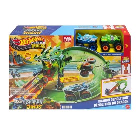 Bild på Hot Wheels Monster Trucks Dragon destruction playset