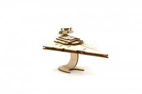 Bild på IncrediBuilds Star Wars Star Destroyer 3D-modell och faktabok