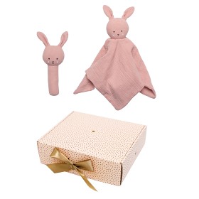 Bild på Jabadabado Babypresent Bunny skallra (Rosa)
