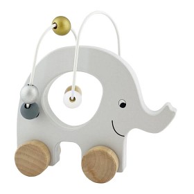 Bild på Jabadabado Rulldjur Elefant med kulram (Silver)
