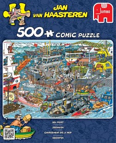 Bild på Jan Van Haasteren Pussel Sea Loading Dock 500-bitar