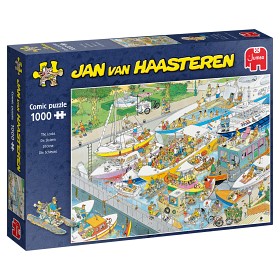 Bild på Jan Van Haasteren Pussel Båtplatser (1000-bitar)