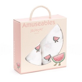 Bild på Jellycat Muslinfiltar 2-pack (Vattenmelon)
