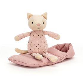 Bild på Jellycat Snuggler Katt med sovsäck