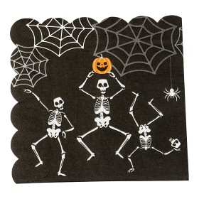 Bild på Joker Halloween Servetter 16 st (Skelett)