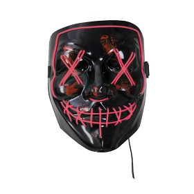 Bild på Joker Mask med Ledljus (Röd)