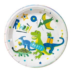 Bild på Joker Papperstallrikar Dinosaur 8 st