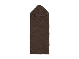 Bild på Jollein Badcape Vrinklad Bomull 75x75cm (Chestnut)