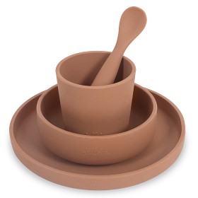 Bild på Jollein Matservis Silikon (Caramel)
