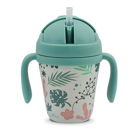 Bild på Jollein Mugg med Sugrör (Växter)