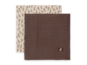 Bild på Jollein Muslinfilt 115x115cm Meadow 2-pack (Chestnut)