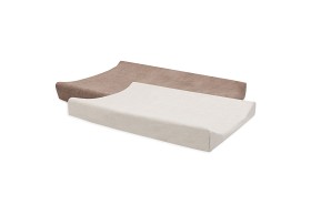 Bild på Jollein Skötbäddsöverdrag 50x70 cm 2-pack  (Milky Coffee/Ivory)
