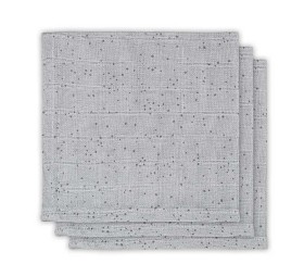Bild på Jollein Tvättlappar/Snuttefiltar Dots 3-pack (Grå)