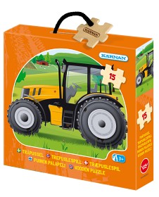 Bild på Kärnan Askpussel Traktor (15-bitar)