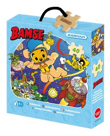 Bild på Kärnan Bamse Askpussel 40-bitar (Rymd)