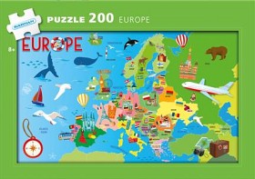 Bild på Kärnan Europa Pussel (200-bitar)