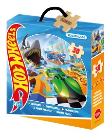 Bild på Kärnan Träpussel Hot Wheels 30-bitar