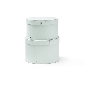 Bild på Kids Concept Förvaringsbox Rund 2-pack (Ljusgrön)