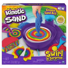 Bild på Kinetic Sand Swirl N' Surprise Sandkonst