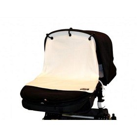 Bild på Kurtis Baby Peace Barnvagnsdraperi (Plain White)