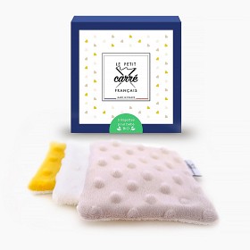 Bild på Le petit carré Francais Ekologiska Återanvändbara Tvättlappar 3-pack (Gul)