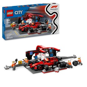 Bild på LEGO City 60443 F1 depåstopp & depåteam med Ferrari bil