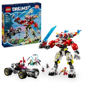 Bild på LEGO DREAMZzz 71497 Coopers tigerrobot och Zeros hot rod-bil