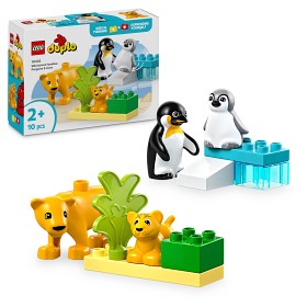 Bild på LEGO DUPLO Town 10442 Vilda djurfamiljer: Pingviner och lejon