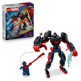 Bild på LEGO Super Heroes 76337 Miles Morales robot mot Spiderman 2099