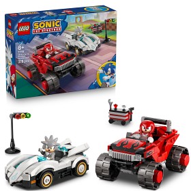 Bild på LEGO Sonic 77118 Silvers bil mot Knuckles monstertruck