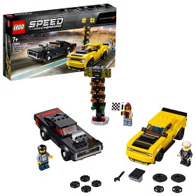 Bild på LEGO Speed Champions 75893 Dodge Challenger SRT Demon och 1970 Dodge Charger R/T