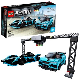 Bild på LEGO Speed Champions 76898 Formula E Panasonic Jaguar Racing GEN2 car & Jaguar I-PACE eTROPHY