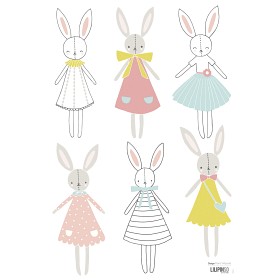 Bild på Lilipinso Wallstickers Rabbits