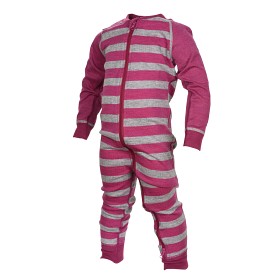 Bild på Lindberg Stripe Merino Overall (Deep Orchid)