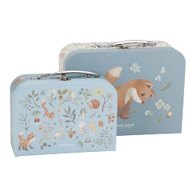 Bild på Little Dutch Resväska 2-pack Forest Friends (Blå)