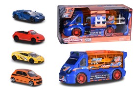 Bild på Majorette - Race 'n Carry Van + 4 Cars