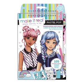 Bild på Make it Real Fashion Design Sketchbook: Pastel Pop!