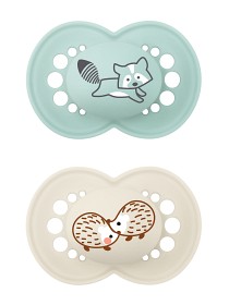Bild på MAM Original Latex Napp 2-pack 16-36m (Blå)