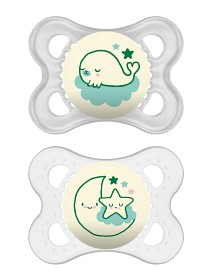 Bild på MAM Original Night Napp 2-pack 0-6m (Neutral)