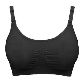 Bild på Medela 3-i-1 amnings- och pumpnings-BH, Svart, XL