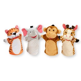 Bild på Melissa & Doug Handdockor Zoodjur 4 st