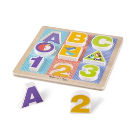 Bild på Melissa & Doug Chunky Puzzle ABC 123