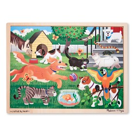 Bild på Melissa & Doug Träpussel 24-bitar (Djur)