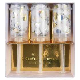 Bild på Meri Meri Confetti Throwers 3-pack (Metallic)