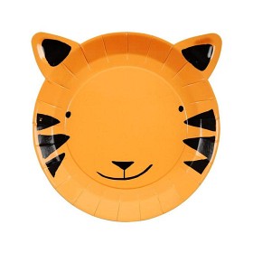 Bild på Meri Meri Tallrik 12 st (Tiger)