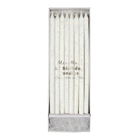 Bild på Meri Meri Tårtljus 24-pack (Silver)